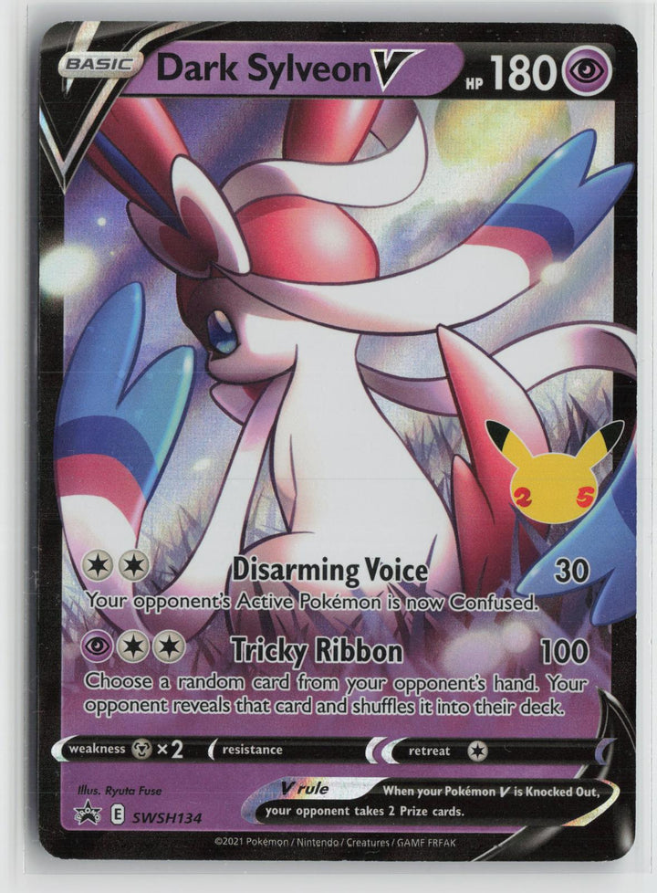 Dark Sylveon V SWSH134 Holo Promo Sword & Shield Promo Pokemon NM0
