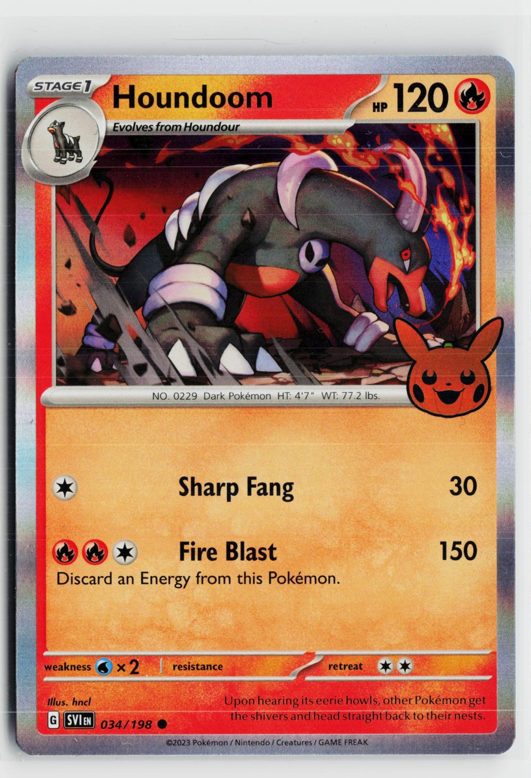 Houndoom 034/198 Scarlet & Violet NM C Pokemon