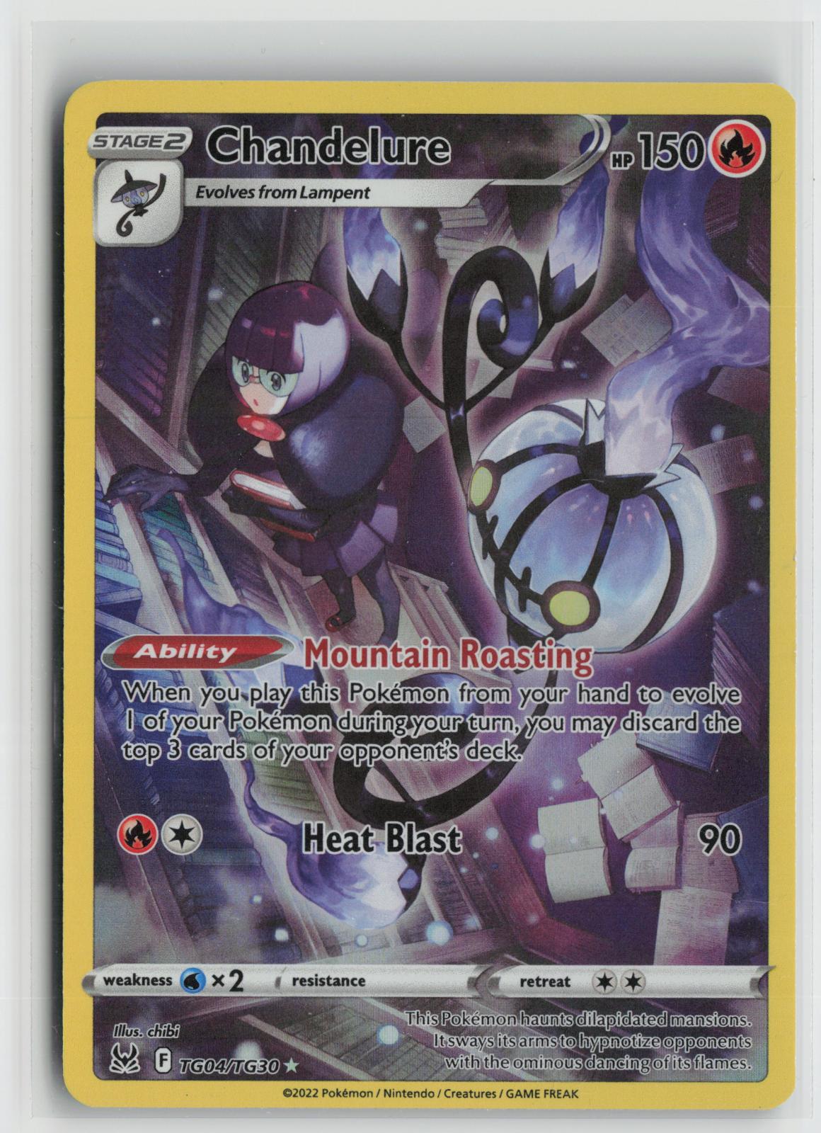 Chandelure TG04/TG30 Lost Origin Trainer Gallery NM Holo Pokemon