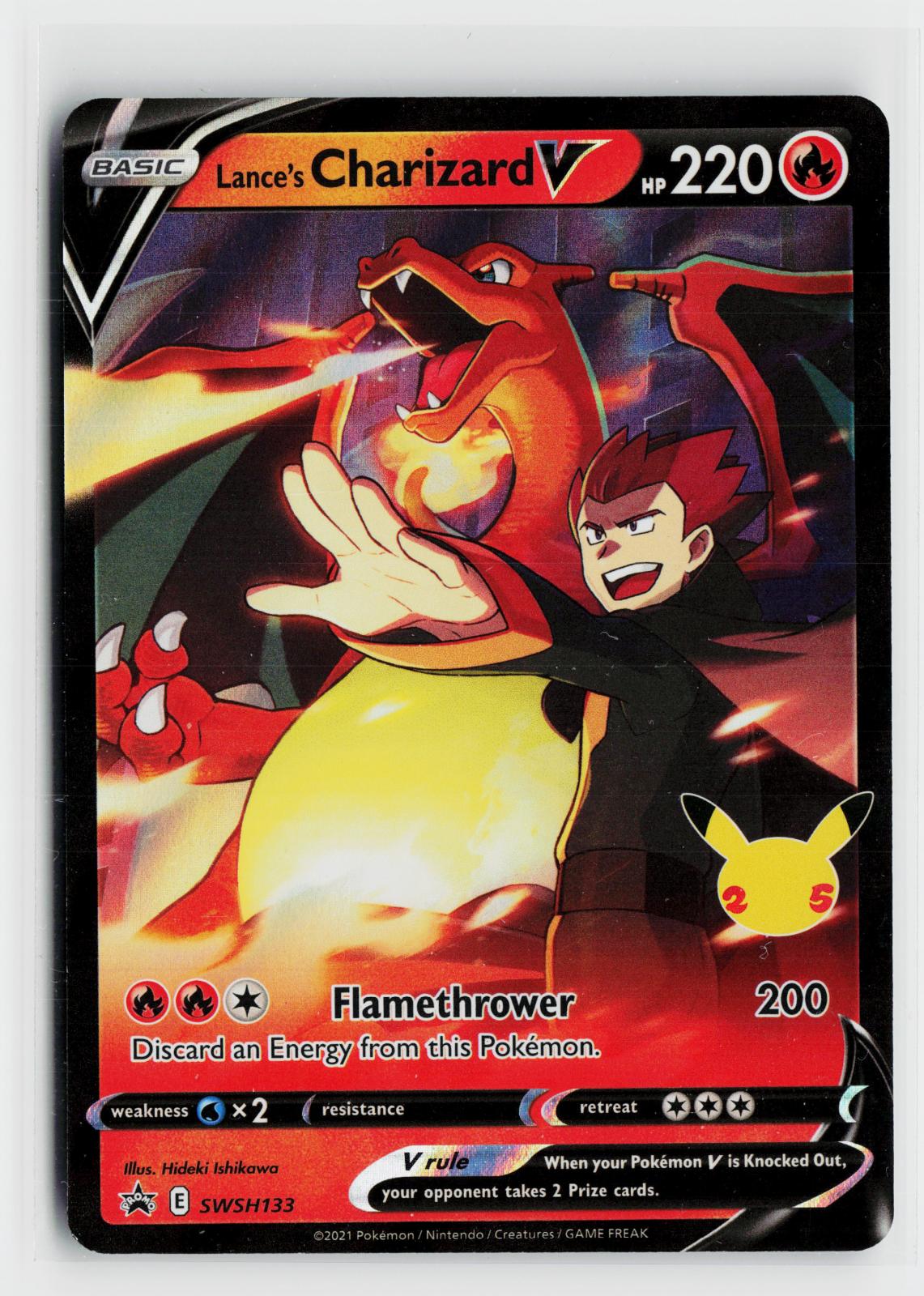 Lance's Charizard V SWSH133 Sword & Shield Promo NM Holo P Pokemon