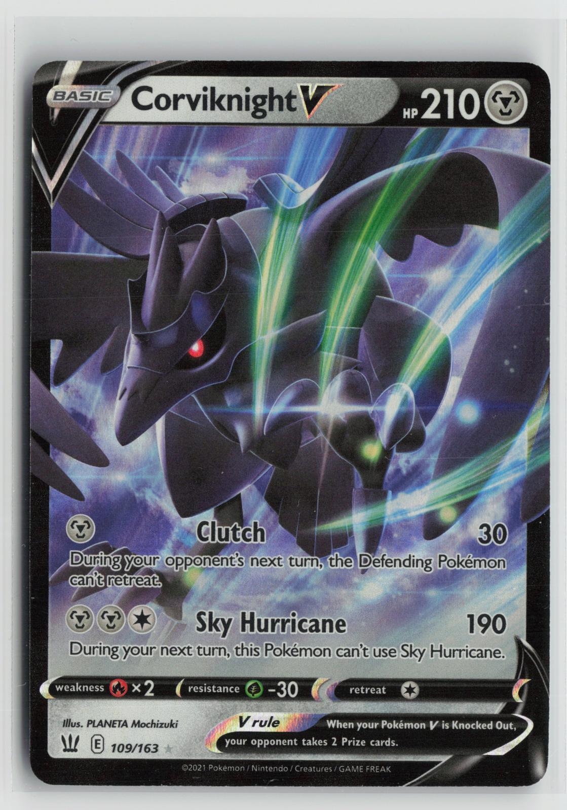 Corviknight V 109/163 Battle Styles NM Holo V Rare Pokemon
