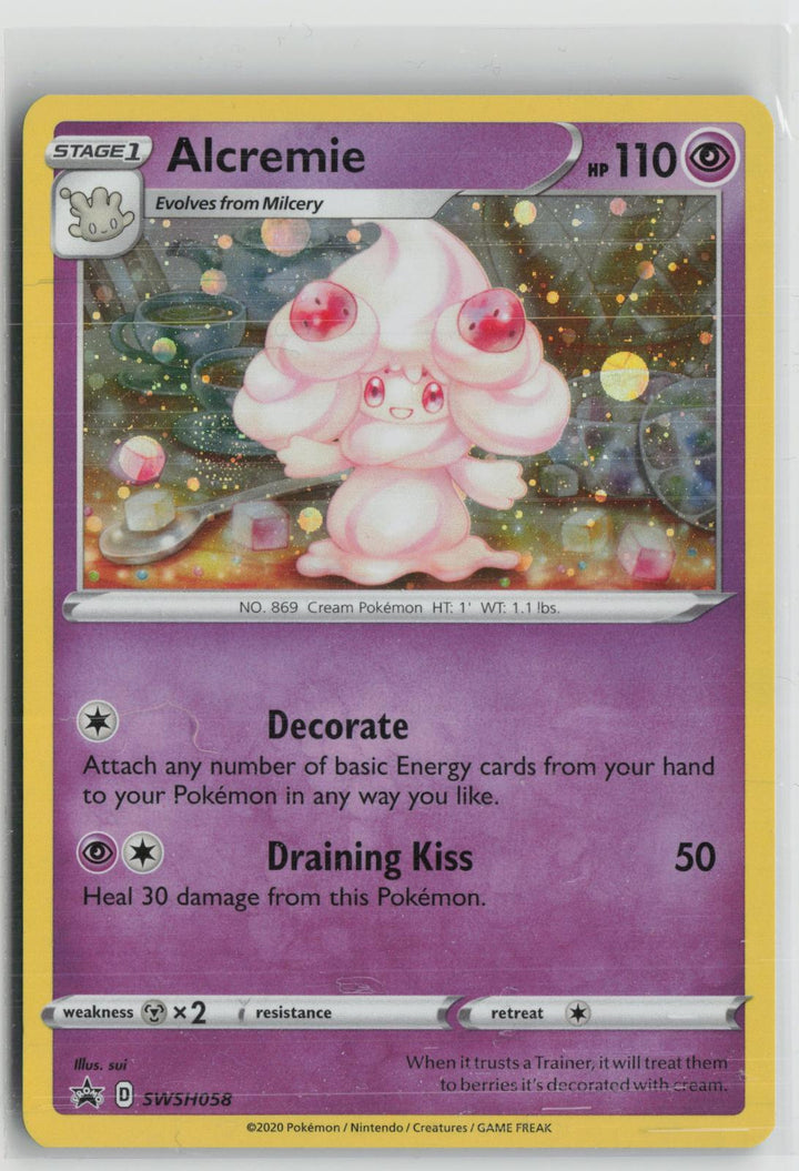 Alcremie SWSH058 Holo Promo Sword & Shield Promo Pokemon NM0