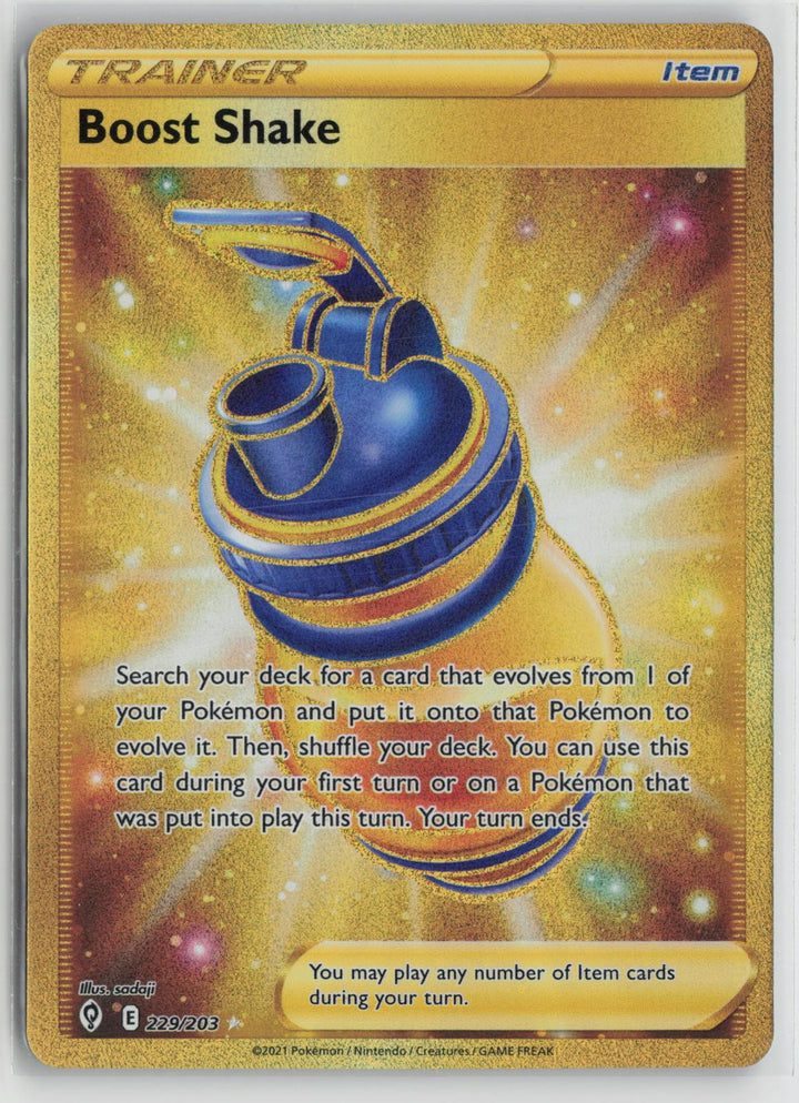 Boost Shake 229/203 Secret Rare Evolving Skies Pokemon Holo NM0