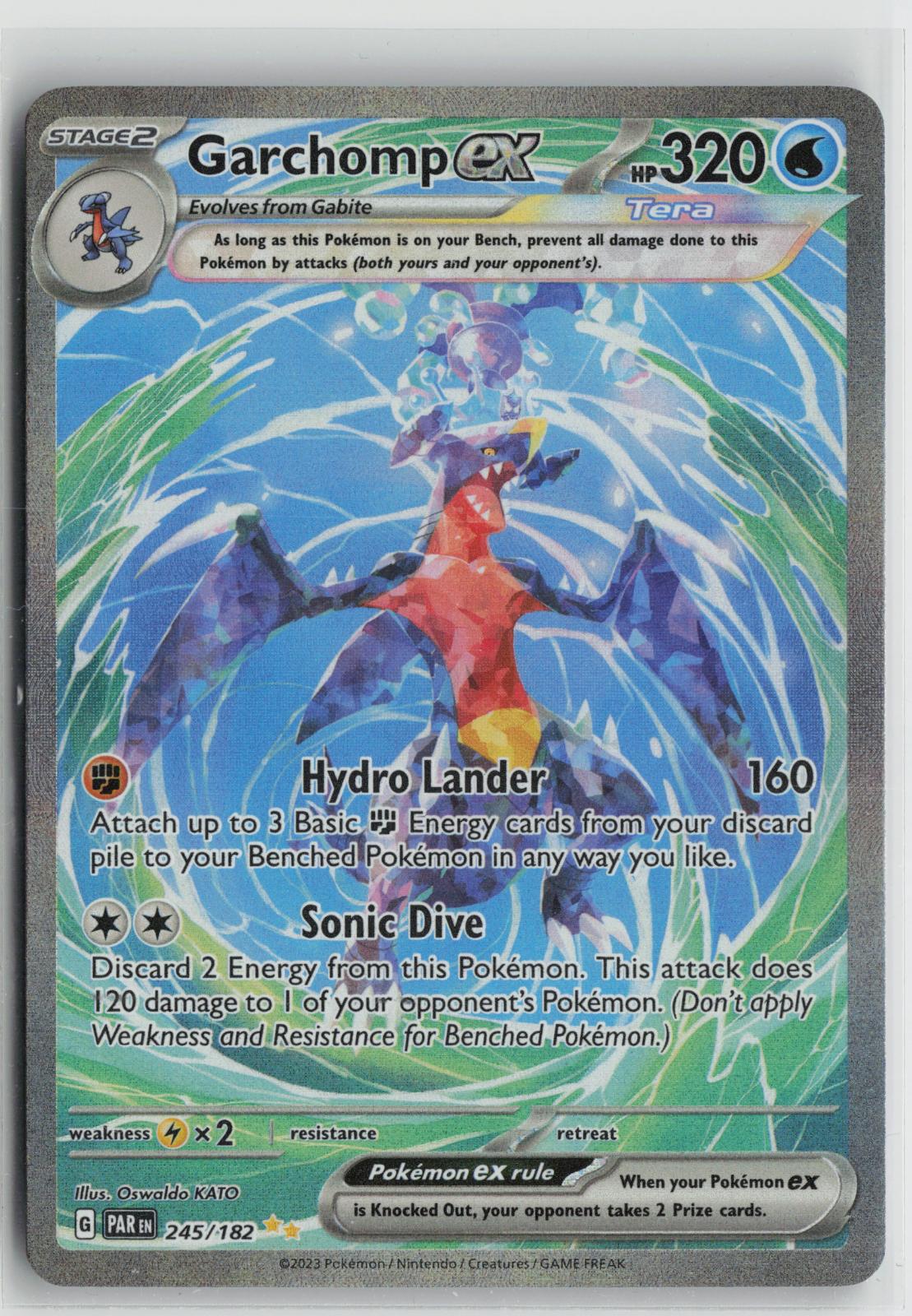 Garchomp ex 245/182 Paradox Rift NM Special Illustration Rare Holo Pokemon