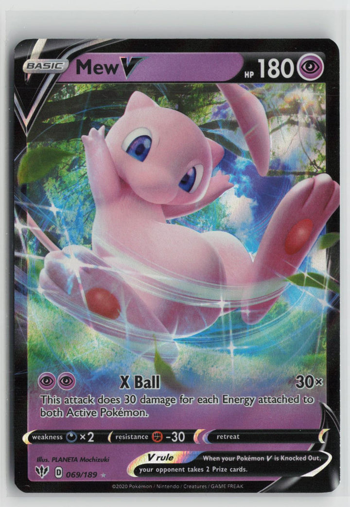 Mew V 069/189 Darkness Ablaze NM Holo V Rare Pokemon0