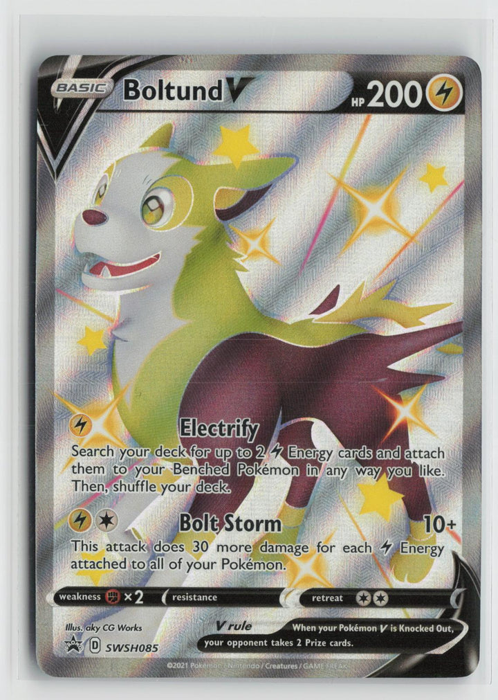 Boltund V SWSH085 Holo Promo Sword & Shield Promo Pokemon NM0