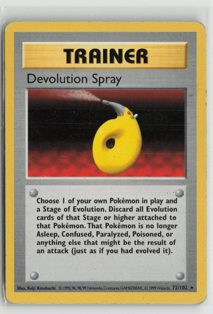 Devolution Spray 72/102 Rare Base Set Unlimited Pokemon LP0