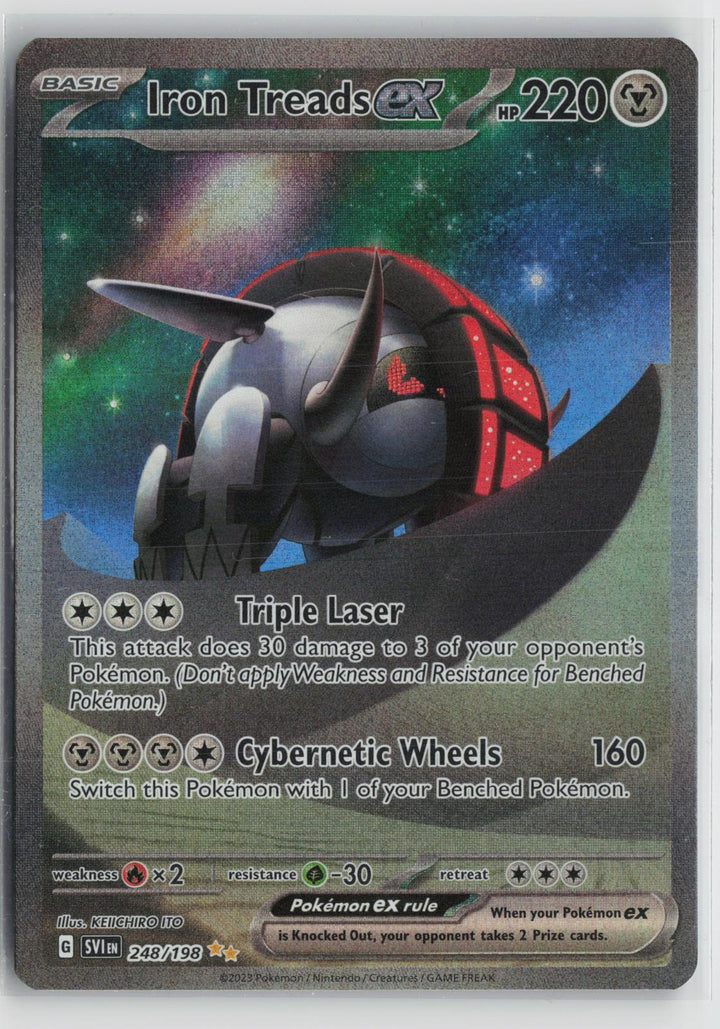 Iron Treads ex 248/198 Scarlet & Violet Pokemon Holo NM0