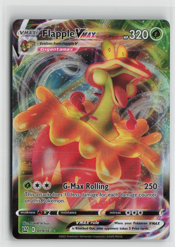 Flapple VMAX 019/163 Battle Styles NM Holo VMAX Rare Pokemon0