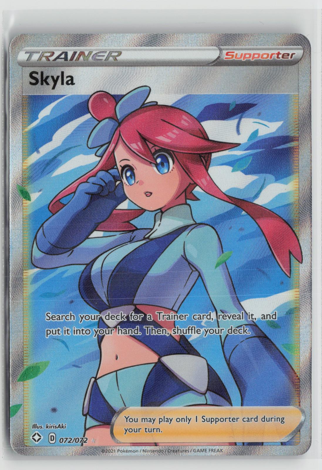 Skyla 072/072 Ultra Rare Shining Fates Pokemon NM