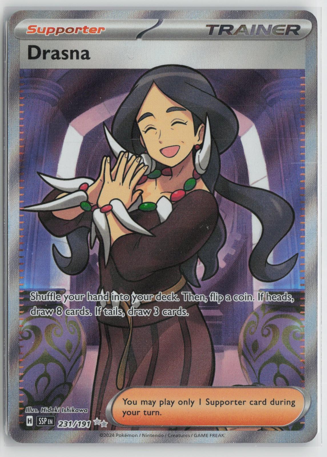 Drasna 231/191 Surging Sparks NM Ultra Rare Holo Pokemon