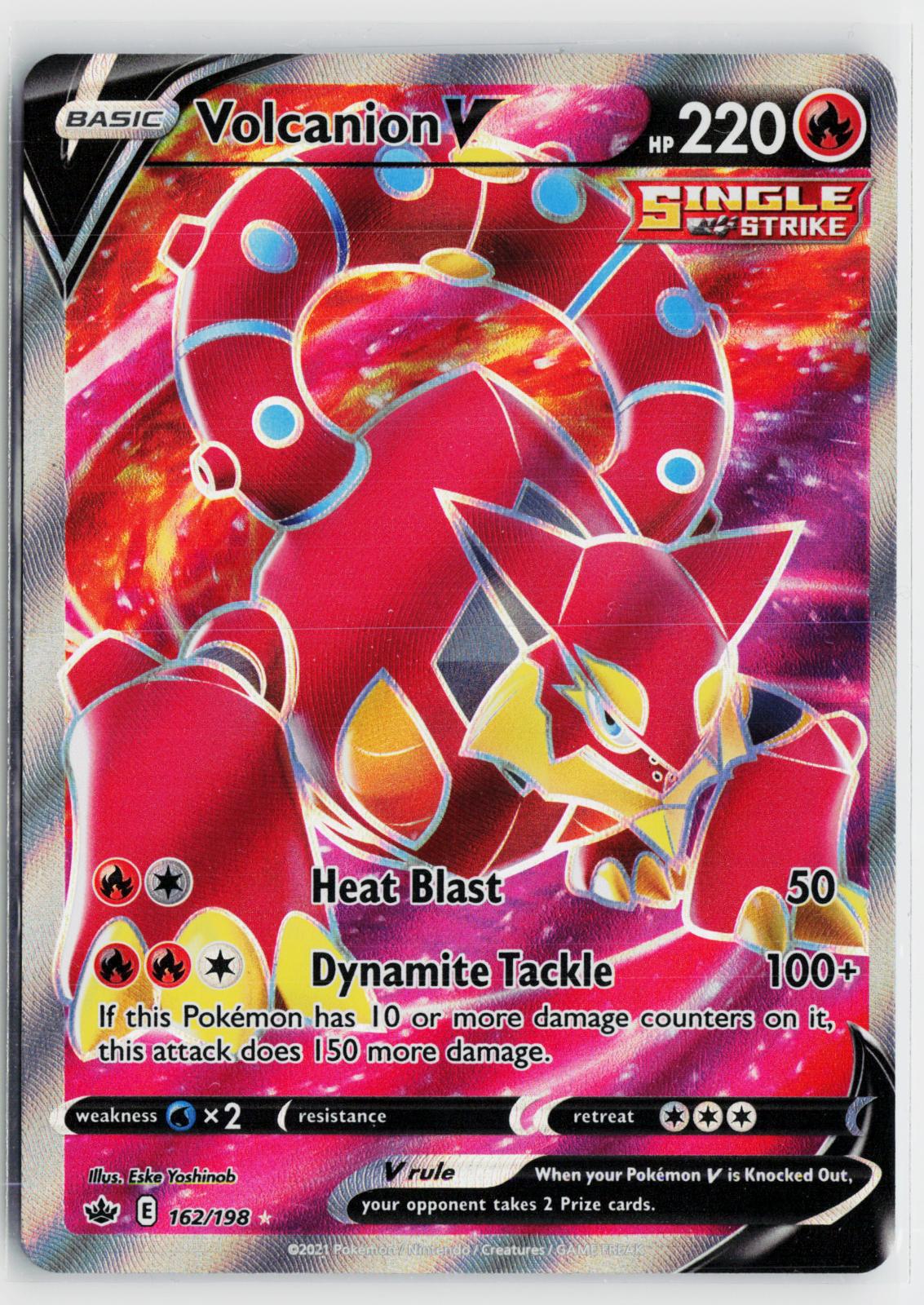 Volcanion V 162/198 Chilling Reign NM Ultra Rare Holo Pokemon