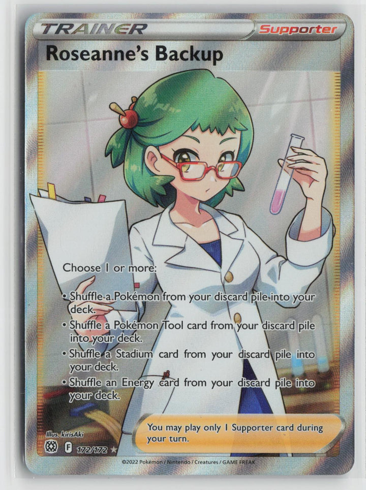 Roseanne's Backup 172/172 Ultra Rare Brilliant Stars Pokemon Holo NM0