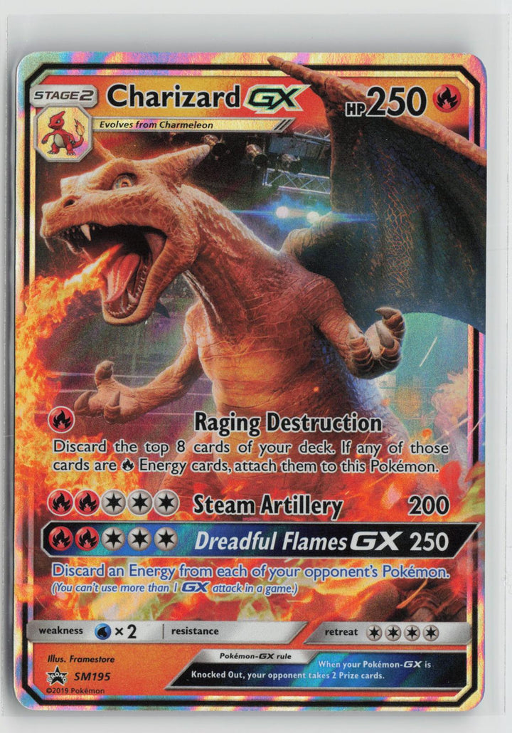 Charizard GX - SM195 Holo Promo Sun & Moon Promo Pokemon NM0