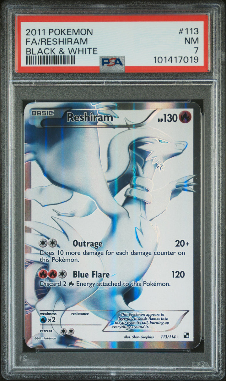 Reshiram 113/114 Black & White Pokemon PSA 70