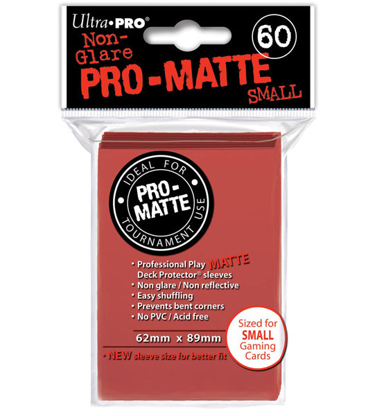 ULTRA PRO - SMALL PRO - Matte - Deck Protector® Sleeves Red