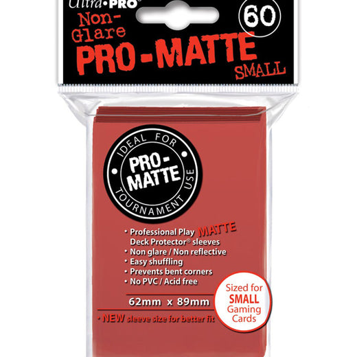 ULTRA PRO - SMALL PRO - Matte - Deck Protector® Sleeves Red