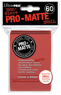 ULTRA PRO - SMALL PRO - Matte - Deck Protector® Sleeves Red