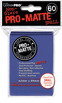 ULTRA PRO - SMALL PRO - Matte - Deck Protector® Sleeves Blue